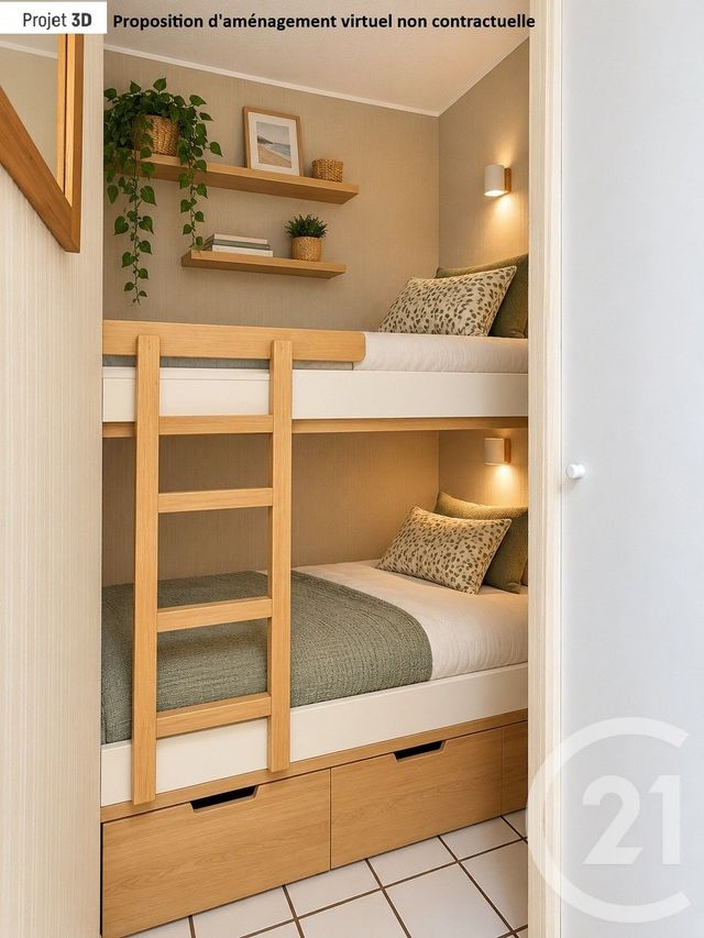 Appartement à vendre - 2 pièces - 29.21 m2 - FREJUS - 83 - PROVENCE-ALPES-COTE-D-AZUR - Century 21 Sud Habitat